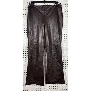 Ann Taylor Genuine Leather pull on pants size 6P